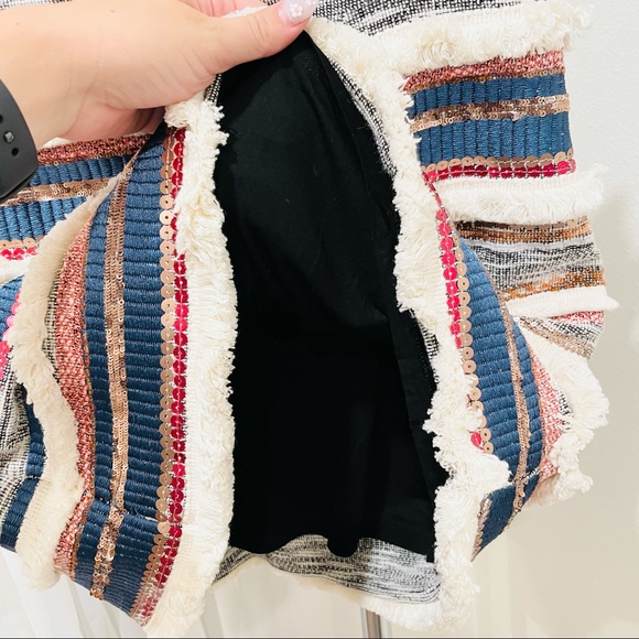 Anthropologie Moulinette Soeurs Erine Fringe Beaded Skirt - Picture 7 of 8